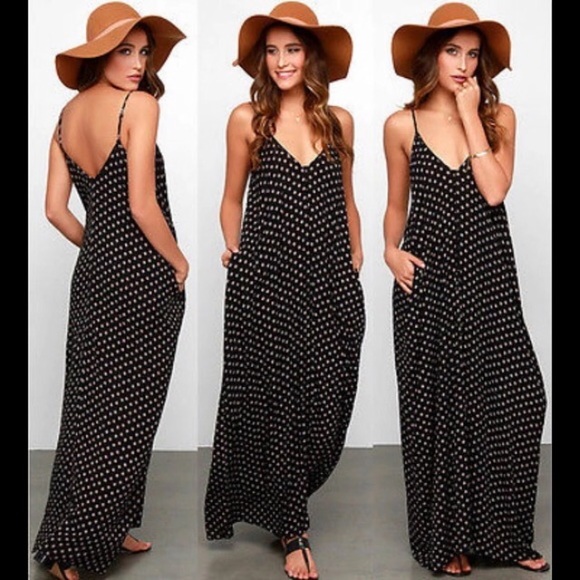 Dresses & Skirts - Polka Dot Harem Maxi Dress